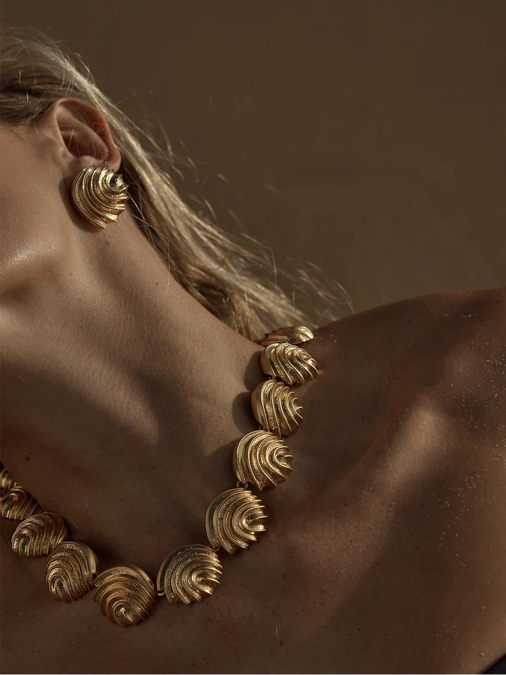 Julietta x Monday Swimwear earring + necklace set
